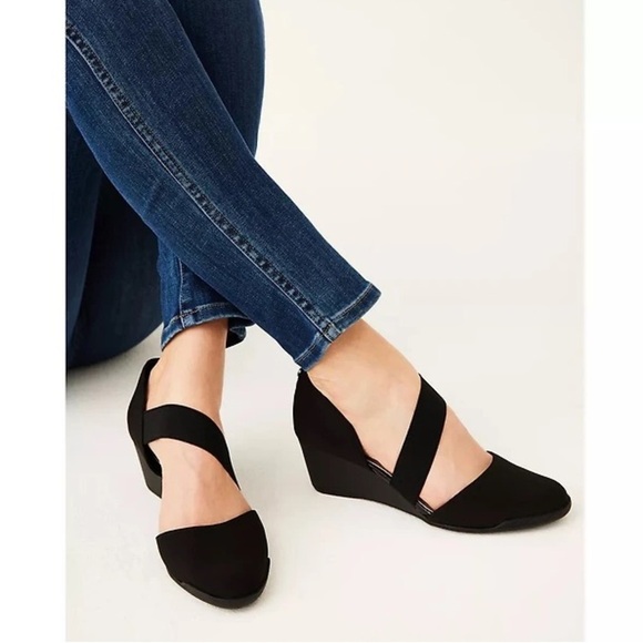 Anne Klein Tory Wedge Slip-On Black iFlex Comfort Women’s Size 6M NWOB - Picture 8 of 14